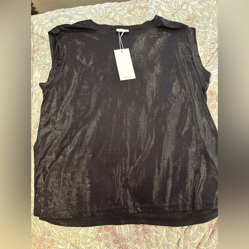 Anniewear black shimmer top NwT XL